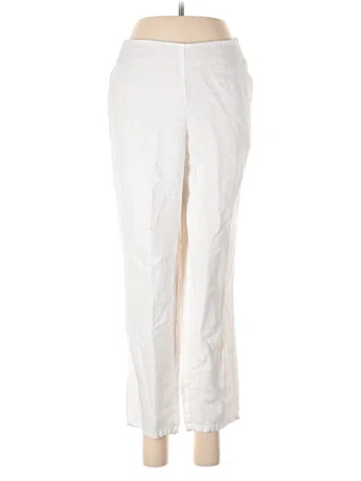 Pre-owned Jjill Linen Pants In White