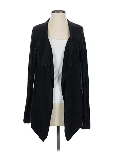 Pre-owned Barefoot Dreams Cardigan Sweater In Black