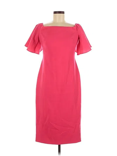 Pre-owned Theia Cocktail Dress In Pink
