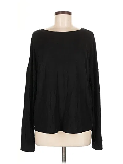 Pre-owned Free Press Long Sleeve T-shirt In Black