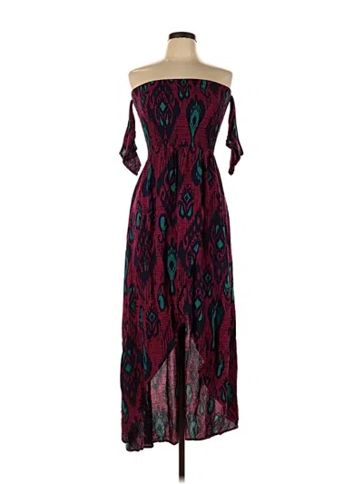 Pre-owned Xhilaration Cocktail Dress In Burgundy