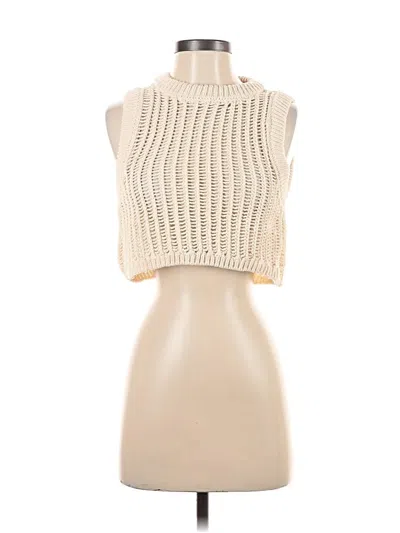 Pre-owned Zara Pullover Sweater In White