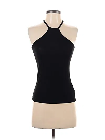 Pre-owned Michael Lauren Tank Top Black Halter Neckline Tops