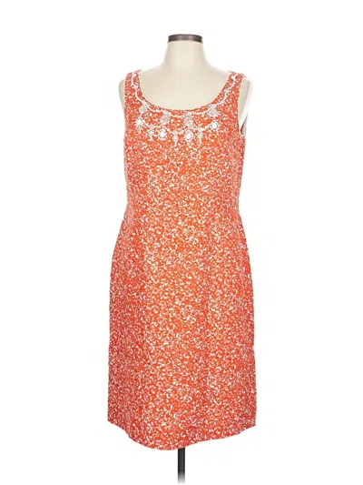 Pre-owned Tahari By Asl Cocktail Dress In Orange