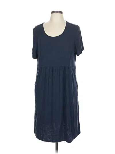 Pre-owned Jjill Casual Dress In Blue