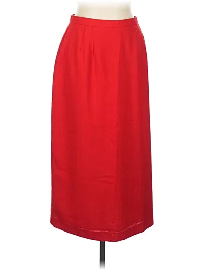 Pre-owned Michele Formal Skirt In Red