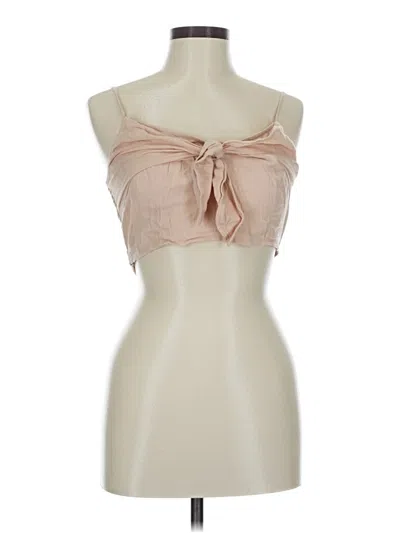 Pre-owned Aerie Sleeveless Blouse In Brown