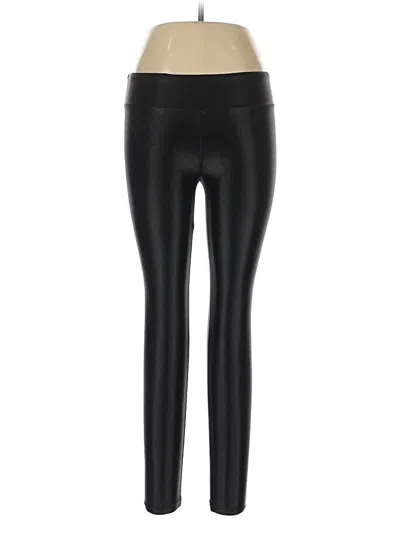Pre-owned Koral Faux Leather Pants In Black