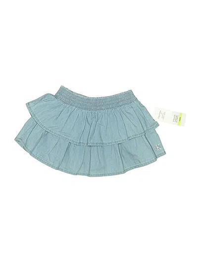 Pre-owned Calvin Klein Babies' Denim Skirt In Blue