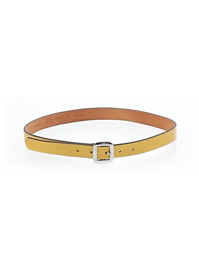 Pre-owned Banana Republic Leather Belt In Yellow