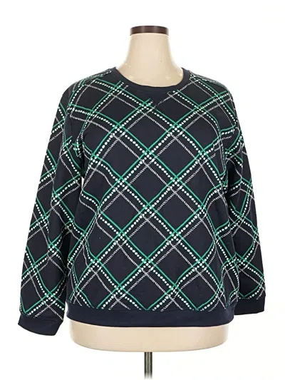 Pre-owned Karen Scott Sport Pullover Sweater In Green