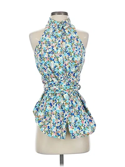 Pre-owned Maeve By Anthropologie Sleeveless Blouse In Blue