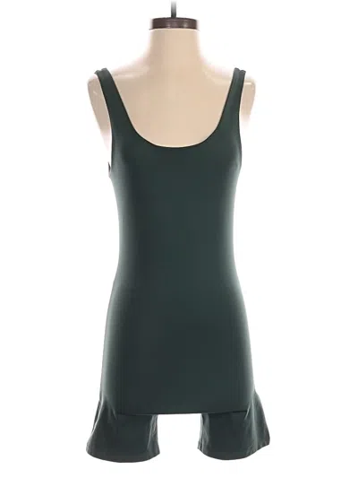 Pre-owned Girlfriend Collective Romper In Green