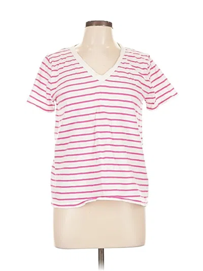 Pre-owned J.crew Factory Store Short Sleeve T-shirt In Pink