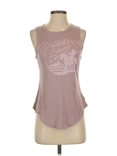 Pre-owned Chaser Sleeveless T-shirt In Brown