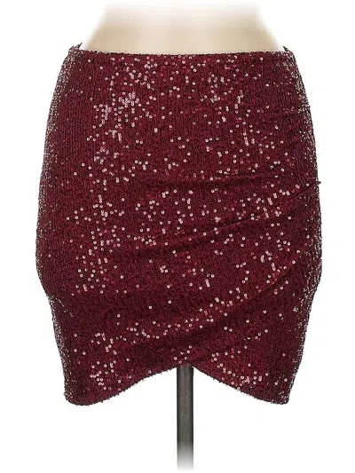 Pre-owned Windsor Formal Skirt In Burgundy