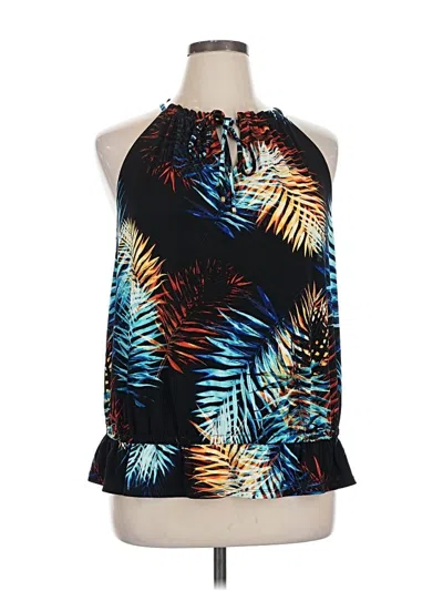 Pre-owned Worthington Sleeveless Blouse In Black