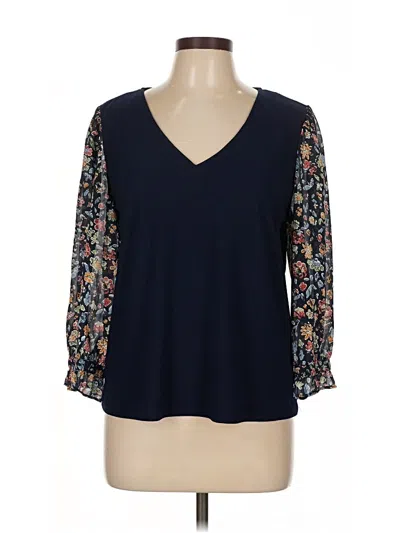 Pre-owned Cece 3/4 Sleeve T-shirt In Blue