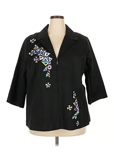 Pre-owned Bob Mackie Blazer Jacket In Black