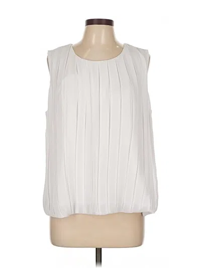 Calvin Klein Sleeveless Blouse In White