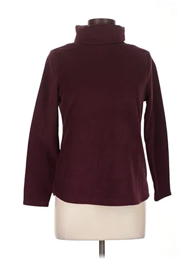 Pre-owned Talbots Turtleneck Sweater In Burgundy