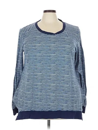 Pre-owned Chic Soul (chicsoul.com) 3/4 Sleeve T-shirt In Blue
