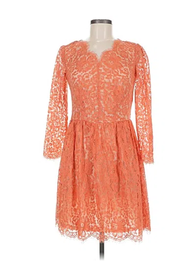 Pre-owned Bar Iii Cocktail Dress In Orange