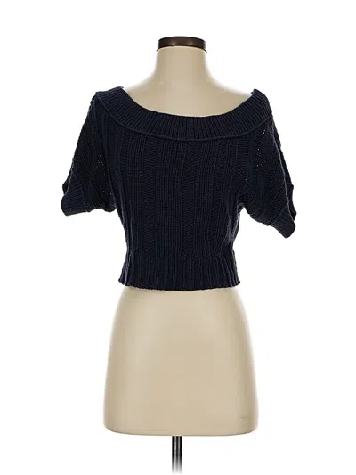 Pre-owned If It Were Me Pullover Sweater In Blue