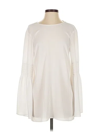Pre-owned Michael Michael Kors Long Sleeve Blouse In White