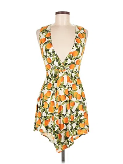 Pre-owned Prettylittlething Cocktail Dress In Orange