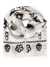 ALEXANDER MCQUEEN skull and charm print scarf,DRYCLEANONLY