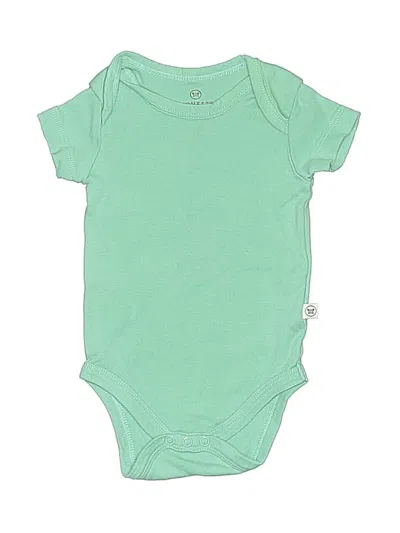 Pre-owned Honest Baby Clothing Babies' Short Sleeve Onesie In Green