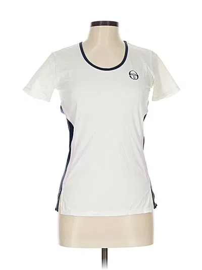 Pre-owned Sergio Tacchini Active T-shirt In White