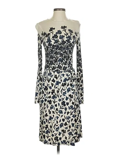 Pre-owned Tory Burch Cocktail Dress In White