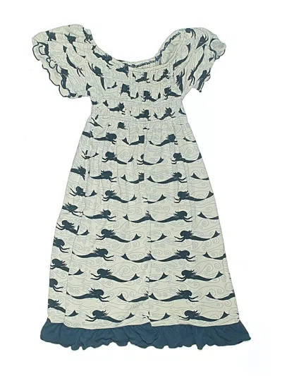Pre-owned Kickee Pants Kids' Dress In Blue