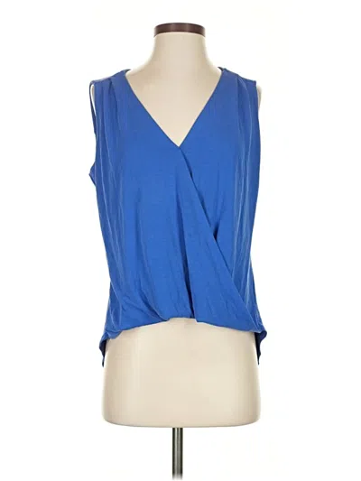 Pre-owned Veronica M Sleeveless Blouse In Blue