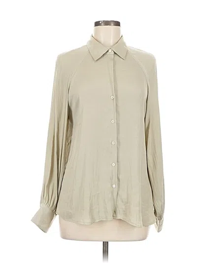 Pre-owned Banana Republic Factory Store Long Sleeve Blouse In Brown