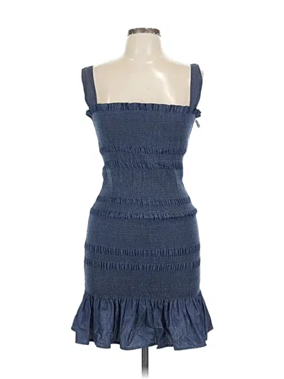 Pre-owned Know One Cares Cocktail Dress In Blue