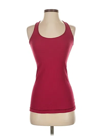 Pre-owned Lululemon Athletica Tank Top Pink Halter Neckline Tops