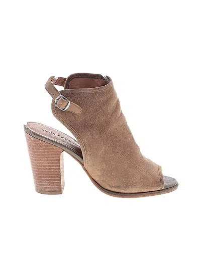 Pre-owned Lucky Brand Sandals In Brown