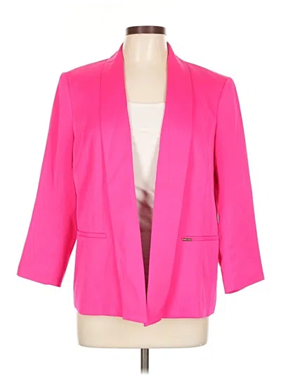 Pre-owned Anne Klein Blazer Jacket In Pink