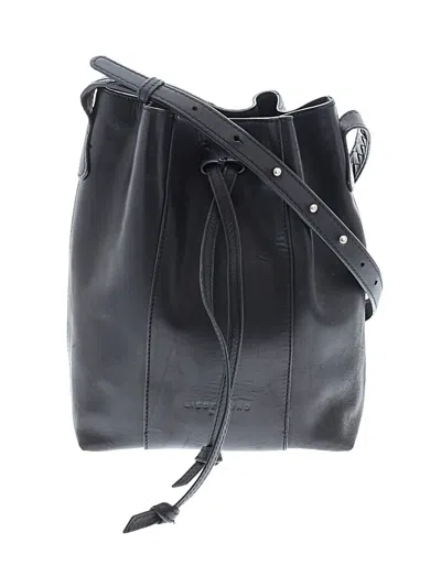 Pre-owned Liebeskind Berlin Leather Bucket Bag In Black