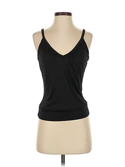 Pre-owned Dkny Tank Top Black Halter Neckline Tops
