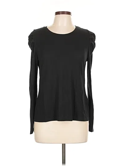 Pre-owned Banana Republic Long Sleeve T-shirt In Black