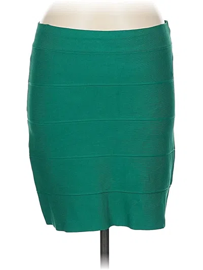 Pre-owned Bcbgmaxazria Formal Skirt In Green