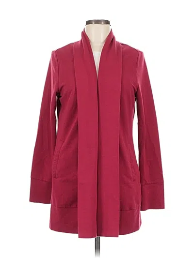 Pre-owned Summer And Sage Cardigan Sweater In Burgundy