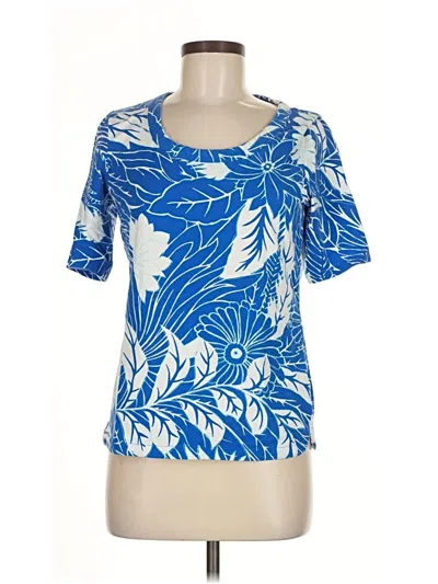 Pre-owned Talbots Short Sleeve T-shirt In Blue