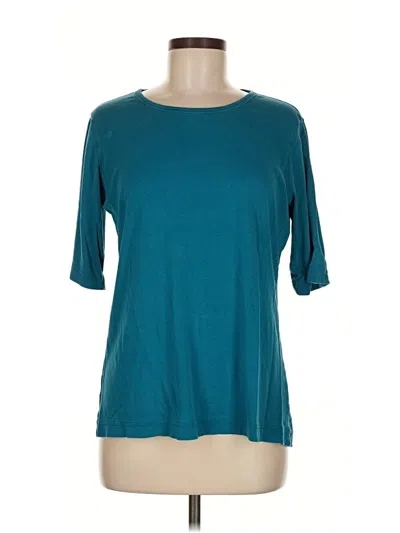 Pre-owned Duluth Trading Co. 3/4 Sleeve T-shirt In Blue