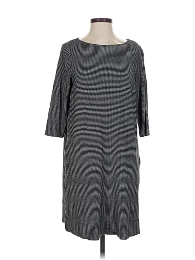 Pre-owned Jjill Casual Dress In Gray