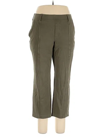 Pre-owned Lands' End Active Pants In Green